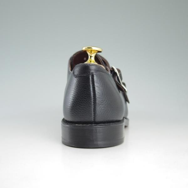 新品★(米)アレンエドモンズ 8D【定価￥135,000-★JA MORA 2.0】JOSEPH ABBOUD/ダブルモンク/グレインレザー/黒/ALLEN EDMONDS★d118