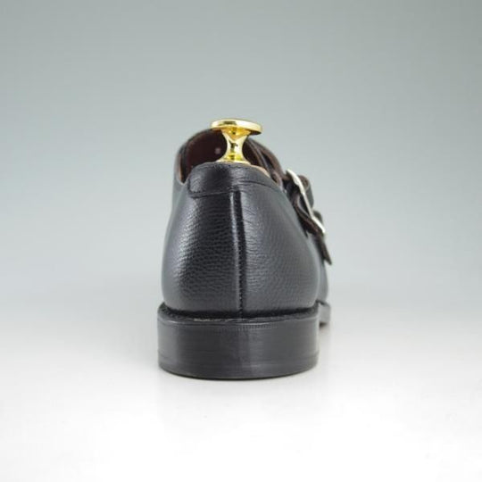 新品★(米)アレンエドモンズ 8D【定価￥135,000-★JA MORA 2.0】JOSEPH ABBOUD/ダブルモンク/グレインレザー/黒/ALLEN EDMONDS★d118