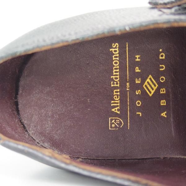 新品★(米)アレンエドモンズ 8D【定価￥135,000-★JA MORA 2.0】JOSEPH ABBOUD/ダブルモンク/グレインレザー/黒/ALLEN EDMONDS★d118