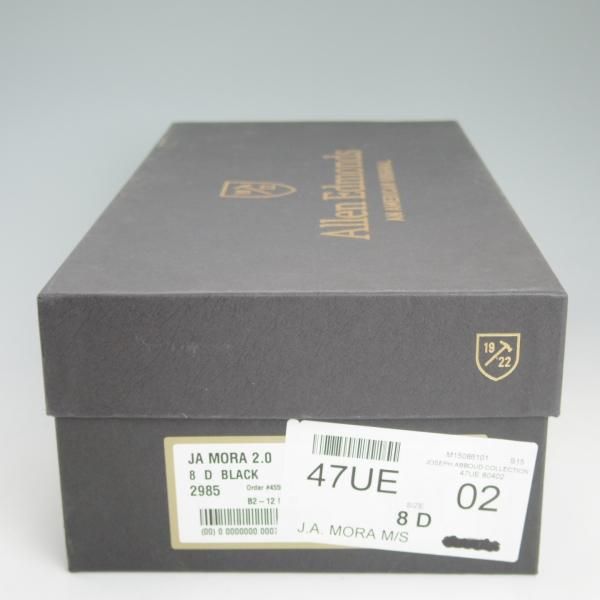 新品★(米)アレンエドモンズ 8D【定価￥135,000-★JA MORA 2.0】JOSEPH ABBOUD/ダブルモンク/グレインレザー/黒/ALLEN EDMONDS★d118