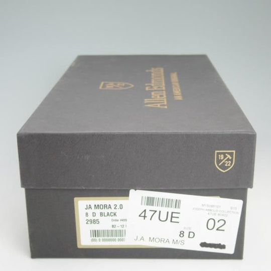 新品★(米)アレンエドモンズ 8D【定価￥135,000-★JA MORA 2.0】JOSEPH ABBOUD/ダブルモンク/グレインレザー/黒/ALLEN EDMONDS★d118