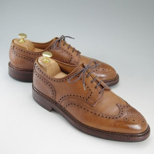 極上★クロケット&ジョーンズ 7.5E【定価￥88,560-★ダイナイトソール仕様/PEMBROKE】325ラスト/ペンブローク/茶/Crockett&Jones★d122