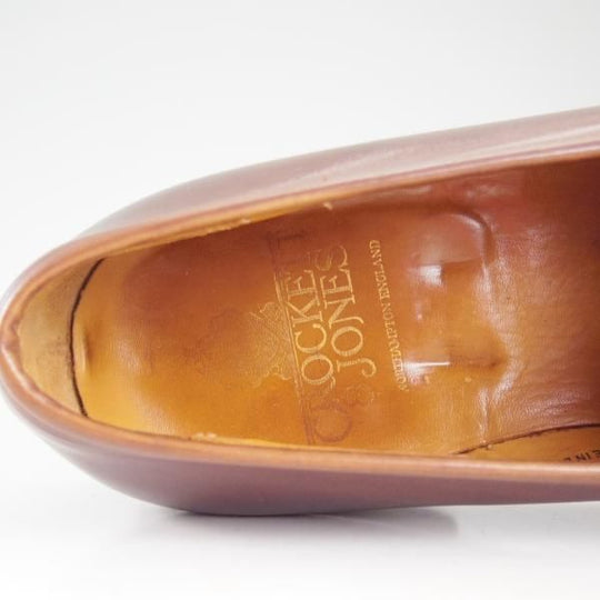 極上★クロケット&ジョーンズ 8.5E【★ボストン/BOSTON】コインローファー/314ラスト/カーフ/茶/メンズ/Crockett&Jones★d123
