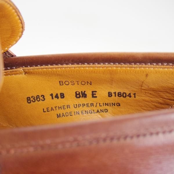 極上★クロケット&ジョーンズ 8.5E【★ボストン/BOSTON】コインローファー/314ラスト/カーフ/茶/メンズ/Crockett&Jones★d123