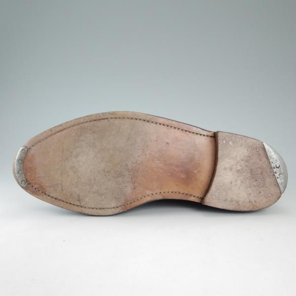 極上★(米)トムブラウン UK9.5/US10.5【定価10万円以上★英国製/ロングウイング】ぺブルグレイン/メンズ/黒/THOM BROWNE★d124