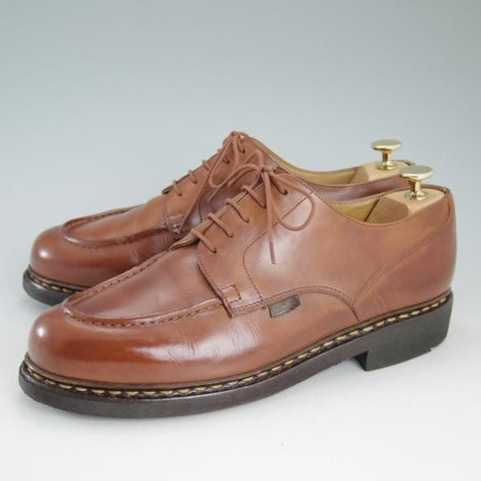 極上★パラブーツ SIZE 8【★シャンボード/CHAMBORD】ゴールド/TEXソール/リスレザー/カーフ/Uチップ/メンズ/Paraboot★d125