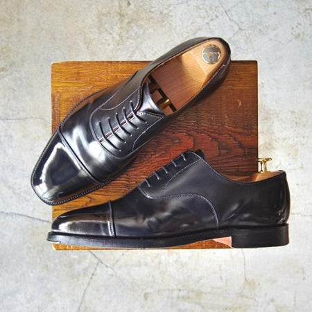 極上★(英)グレンソン 8.5F【貴重★上級/G-ONEライン/G1】112018/ストレートチップ/黒/カーフ/メンズ/GRENSON★d127