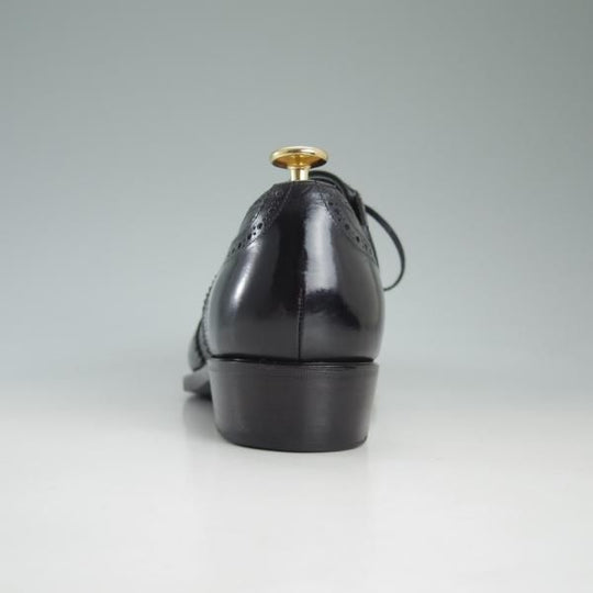 美品★ペルフェット SIZE 7【伊勢丹取扱い★フルブローグ/レイジーマン】ビナセーコー/P1126/カーフ/黒/Perfetto★d128