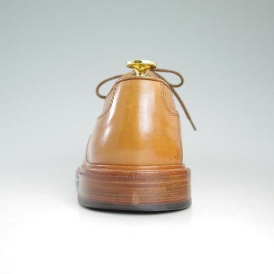 美品★トリッカーズ SIZE 7.5【貴重★シングルソールのカントリー風短靴/M7589】プレーントゥ/ドレスカントリー/薄茶/Tricker's★d135