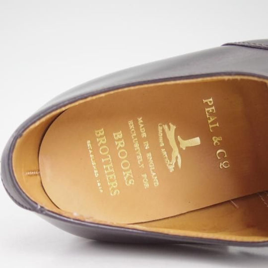 未使用★クロケット&ジョーンズ UK5.5程度/US7C【★ブルックスブラザーズ別注/Peal&co】240ラスト/カーフ/Crockett&Jones★d144