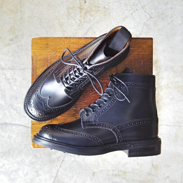 未使用★トリッカーズ(レディース) SIZE 5【ダイナイトソール★カントリーブーツ/L5180】ボックスカーフ/黒/Tricker's★d151