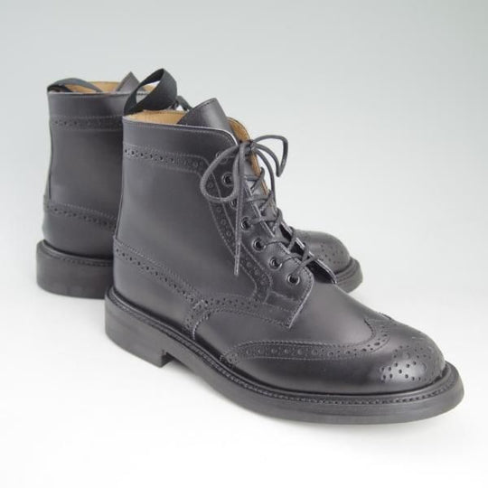 未使用★トリッカーズ(レディース) SIZE 5【ダイナイトソール★カントリーブーツ/L5180】ボックスカーフ/黒/Tricker's★d151
