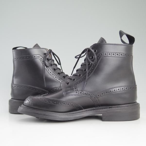 未使用★トリッカーズ(レディース) SIZE 5【ダイナイトソール★カントリーブーツ/L5180】ボックスカーフ/黒/Tricker's★d151