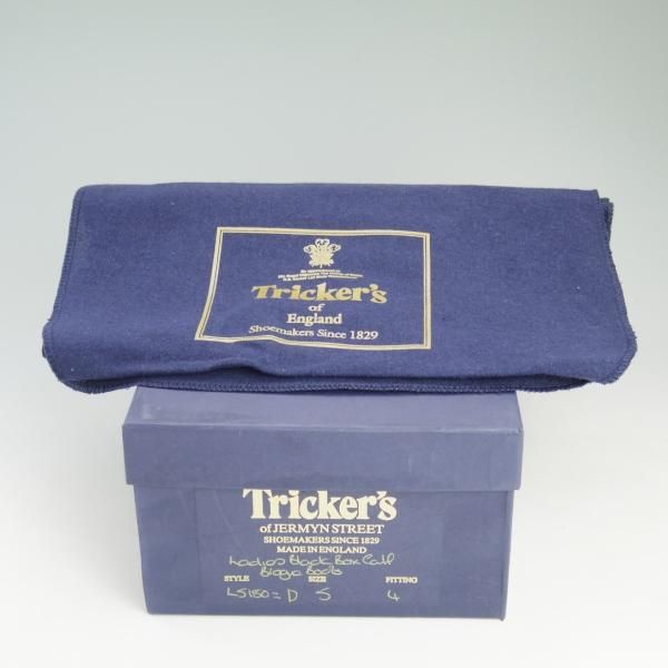 未使用★トリッカーズ(レディース) SIZE 5【ダイナイトソール★カントリーブーツ/L5180】ボックスカーフ/黒/Tricker's★d151