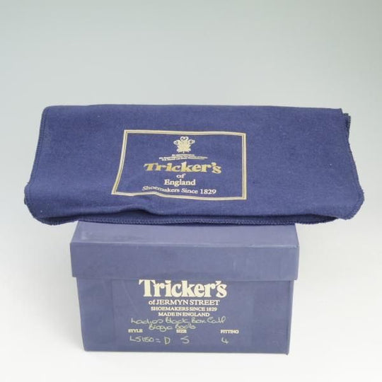 未使用★トリッカーズ(レディース) SIZE 5【ダイナイトソール★カントリーブーツ/L5180】ボックスカーフ/黒/Tricker's★d151
