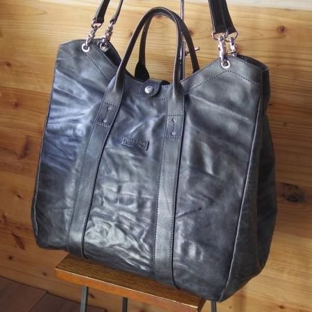 極上★ダニエル&ボブ【定価10.5万円★クロドーロ/ロディ/2WAY CULODORO RODI 】メンズ レザー トート バッグ/黒/Daniel&Bob★N5296