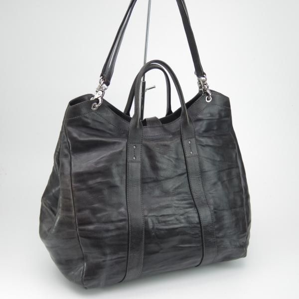 極上★ダニエル&ボブ【定価10.5万円★クロドーロ/ロディ/2WAY CULODORO RODI 】メンズ レザー トート バッグ/黒/Daniel&Bob★N5296