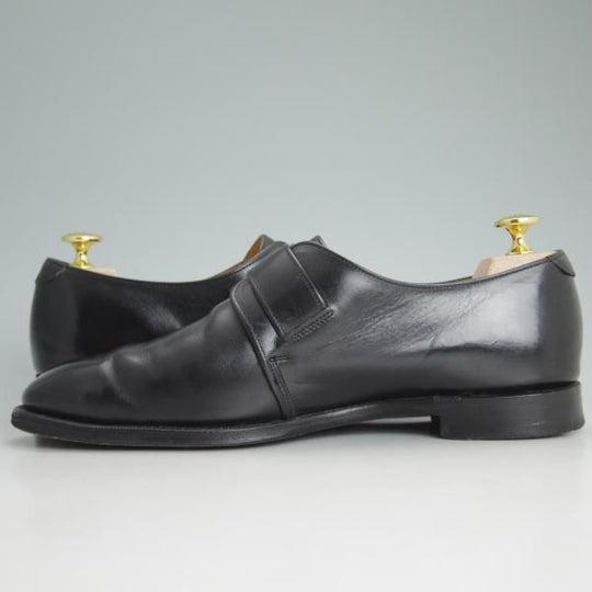 ★(英国製)G.RODSON/テクニック社製 SIZE 7【貴重★旧ジーロッドソン/ジェラールセネ/BOSTON】モンクストラップ/黒/カーフ★d157