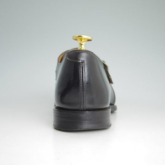 ★(英国製)G.RODSON/テクニック社製 SIZE 7【貴重★旧ジーロッドソン/ジェラールセネ/BOSTON】モンクストラップ/黒/カーフ★d157