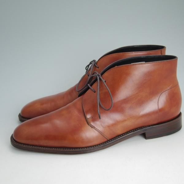 美品★シェットランドフォックス SIZE 8.5【定価￥58,320-★ブリストルシリーズ/チャッカブーツ/009F SF】カーフ/茶/Shetlandfox★d158