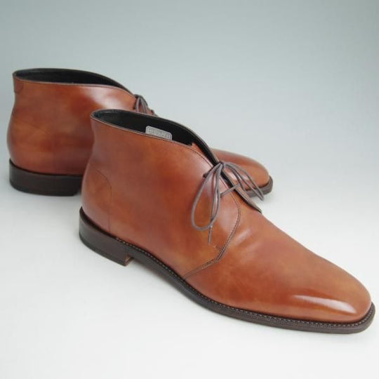 美品★シェットランドフォックス SIZE 8.5【定価￥58,320-★ブリストルシリーズ/チャッカブーツ/009F SF】カーフ/茶/Shetlandfox★d158