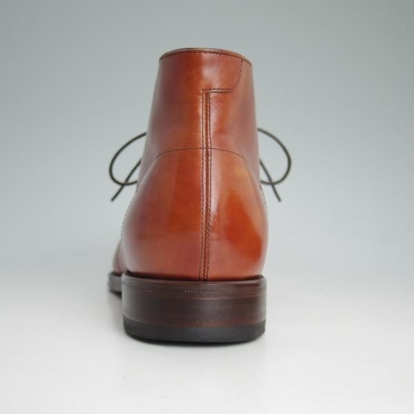 美品★シェットランドフォックス SIZE 8.5【定価￥58,320-★ブリストルシリーズ/チャッカブーツ/009F SF】カーフ/茶/Shetlandfox★d158