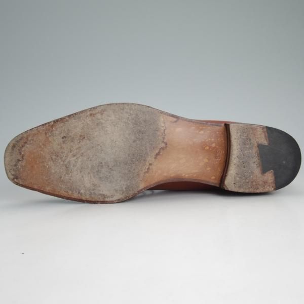 美品★シェットランドフォックス SIZE 8.5【定価￥58,320-★ブリストルシリーズ/チャッカブーツ/009F SF】カーフ/茶/Shetlandfox★d158
