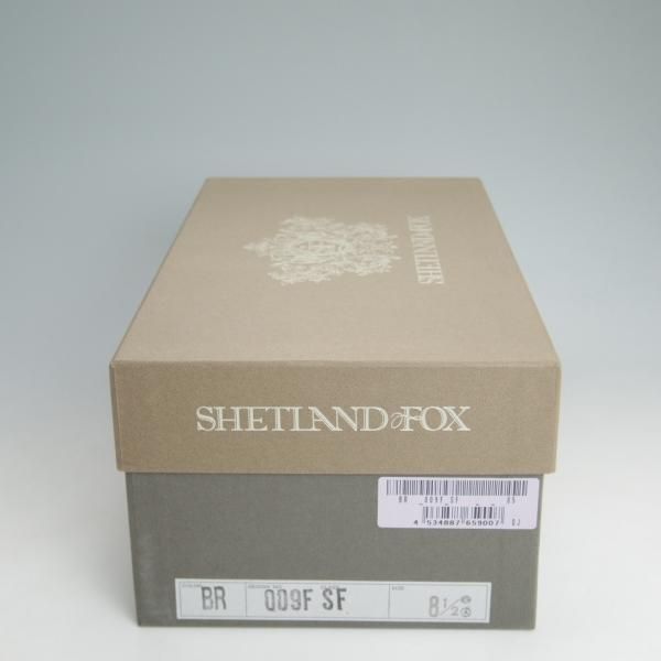 美品★シェットランドフォックス SIZE 8.5【定価￥58,320-★ブリストルシリーズ/チャッカブーツ/009F SF】カーフ/茶/Shetlandfox★d158