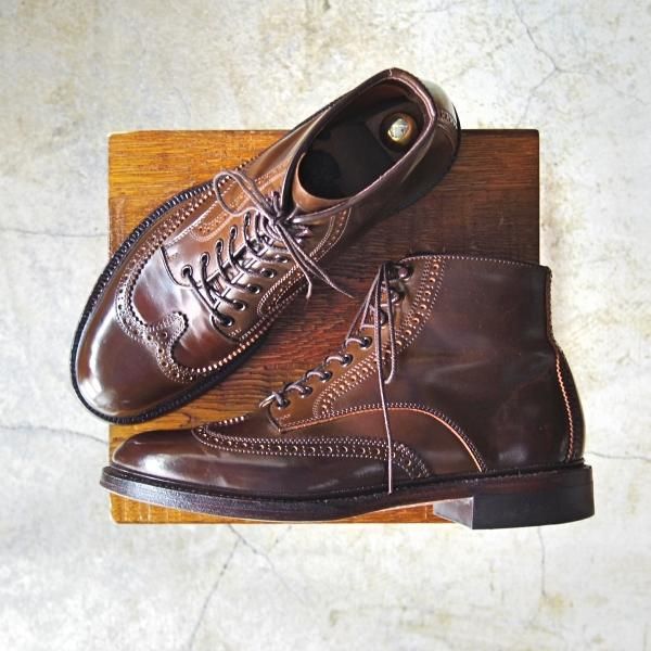 Makers チャッカブーツ コードバン ダークコニャック 美品☆メイカーズ SIZE 7【定価￥118,260-☆ダークコニャック色/コード