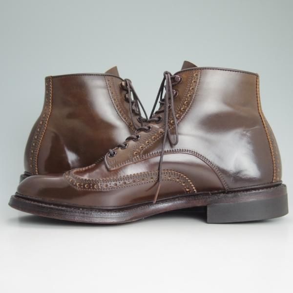 美品★メイカーズ SIZE 7【定価￥118,260-★ダークコニャック色/コードバン/ブーツ】ホーウィン社/シェルコードバン/茶/Makers★d160