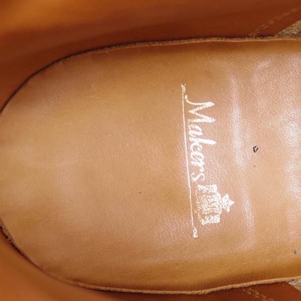 美品★メイカーズ SIZE 7【定価￥118,260-★ダークコニャック色/コードバン/ブーツ】ホーウィン社/シェルコードバン/茶/Makers★d160