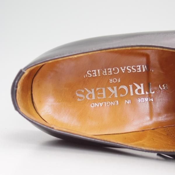 美品★トリッカーズ UK6.5程度/7D【極貴重★70'sビンテージ製品】9550/ストレートチップ/メンズ/短靴/カーフ/黒/Tricker's★d161