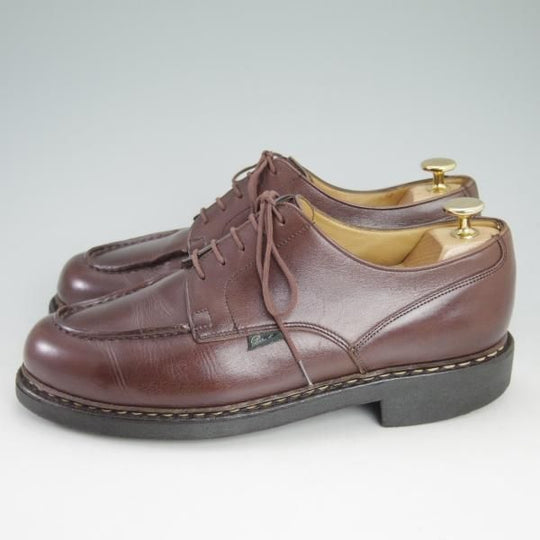 極上★パラブーツ SIZE 7【★シャンボード/CHAMBORD】カフェ/CAF/TEXソール/リスレザー/Uチップ/茶/カーフ/メンズ/Paraboot★d163