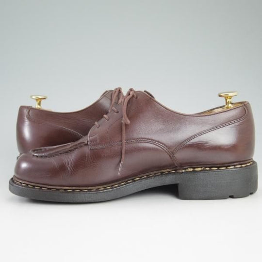 極上★パラブーツ SIZE 7【★シャンボード/CHAMBORD】カフェ/CAF/TEXソール/リスレザー/Uチップ/茶/カーフ/メンズ/Paraboot★d163