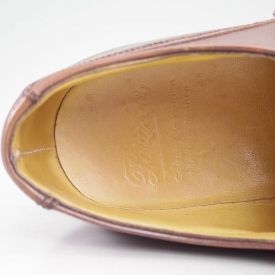 極上★パラブーツ SIZE 7【★シャンボード/CHAMBORD】カフェ/CAF/TEXソール/リスレザー/Uチップ/茶/カーフ/メンズ/Paraboot★d163