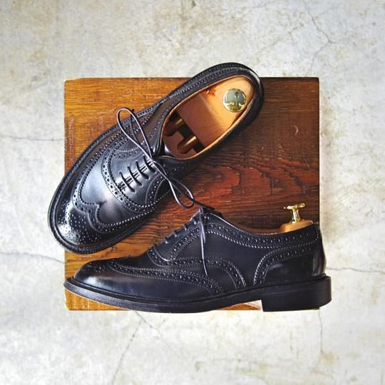 極上★トリッカーズ(レディース) SIZE 5.5【★カントリー短靴/L5943】ウイングチップ/フルブローグ/カーフ/黒/Tricker's★d166