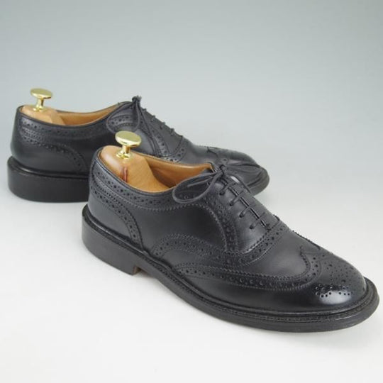 極上★トリッカーズ(レディース) SIZE 5.5【★カントリー短靴/L5943】ウイングチップ/フルブローグ/カーフ/黒/Tricker's★d166