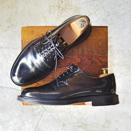 美品★チャーチ 70F/UK7【定価￥99,360-★シャノン/SHANNON】103ラスト/ポリッシュドバインダーカーフ/黒/プレーントゥ/Church's★d169