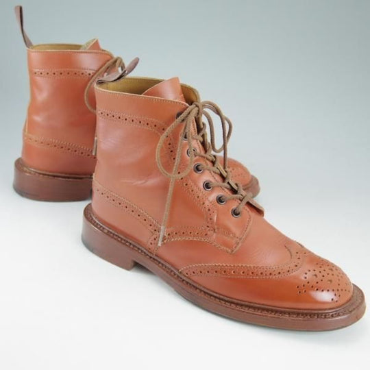 美品★トリッカーズ(レディース) SIZE 5.5【★カントリーブーツ/L2508】モールトン/アニリンカーフ/モカシンブラウン/Tricker's★d172