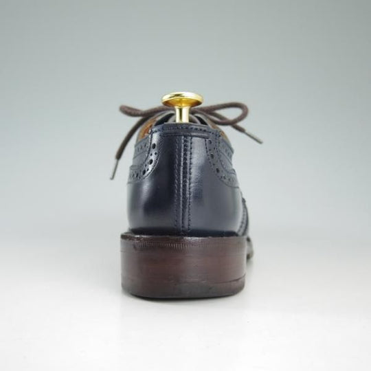 美品★トリッカーズ(レディース) SIZE 4【★バートン/BOURTON/ネイビー】L5633/カントリー短靴/アニリンカーフ/Tricker's★d173