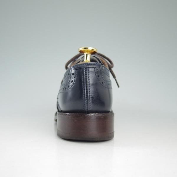 美品★トリッカーズ(レディース) SIZE 4【★バートン/BOURTON/ネイビー】L5633/カントリー短靴/アニリンカーフ/Tricker's★d173