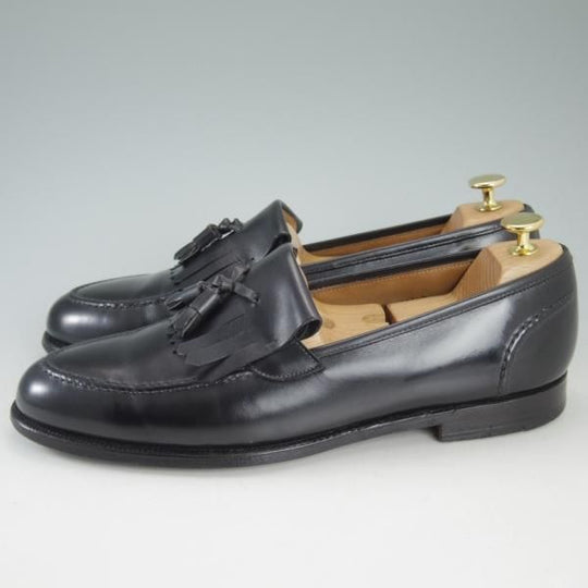 極上★クロケット＆ジョーンズ UK10/US10.5D【★ブルックスブラザーズ別注/Peal&co】タッセルローファー/黒/メンズ/Crockett＆Jones★d175