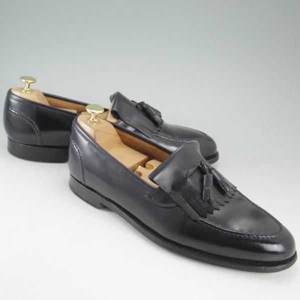 極上★クロケット＆ジョーンズ UK10/US10.5D【★ブルックスブラザーズ別注/Peal&co】タッセルローファー/黒/メンズ/Crockett＆Jones★d175
