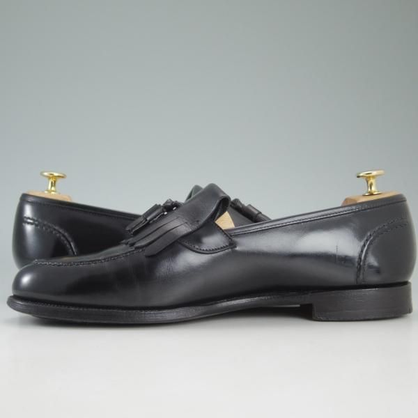 極上★クロケット＆ジョーンズ UK10/US10.5D【★ブルックスブラザーズ別注/Peal&co】タッセルローファー/黒/メンズ/Crockett＆Jones★d175