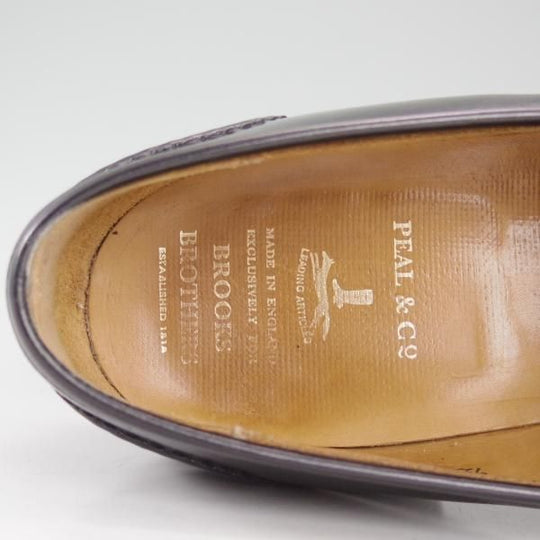 極上★クロケット＆ジョーンズ UK10/US10.5D【★ブルックスブラザーズ別注/Peal&co】タッセルローファー/黒/メンズ/Crockett＆Jones★d175