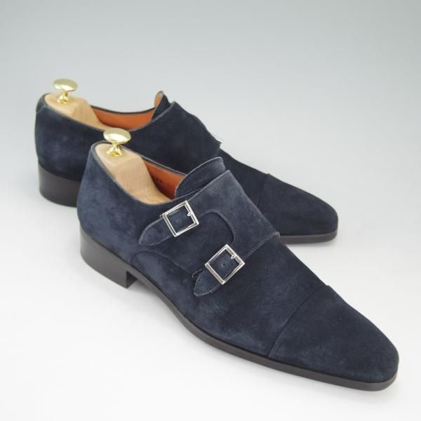 極上☆(伊)サントーニ SIZE 7.5【伊勢丹取扱い☆ネイビー色