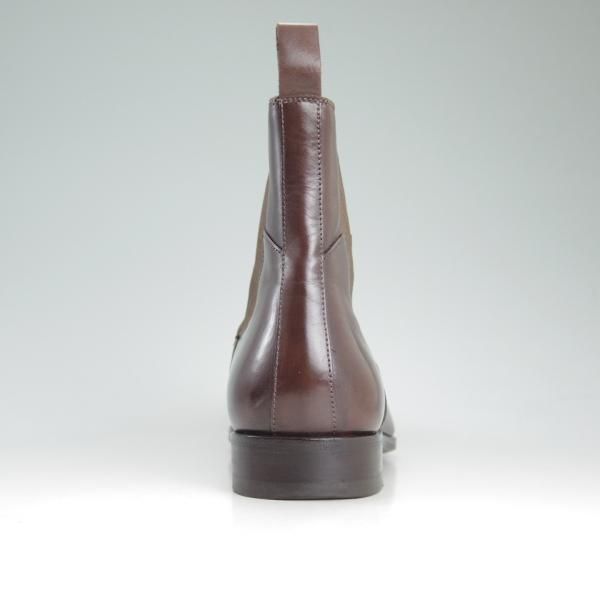 美品★(伊)サントーニ SIZE 5【定価10万円程度★サイドゴアブーツ/7595】カーフ/濃茶/メンズ/Santoni★d191