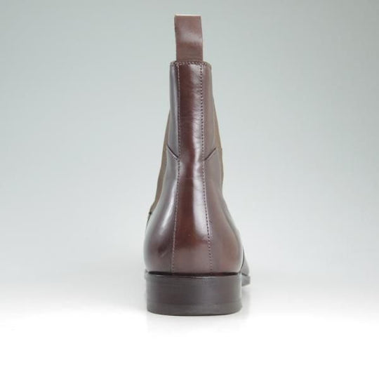 美品★(伊)サントーニ SIZE 5【定価10万円程度★サイドゴアブーツ/7595】カーフ/濃茶/メンズ/Santoni★d191