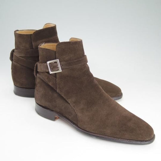 極上★(英)チーニー 7F【★ポールスミス別注/Paul Smith/ジョッパーブーツ】10298ラスト/スエード/濃茶/メンズ/シューズ/CHEANEY★d192