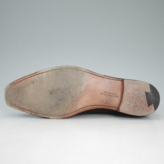 極上★クロケット&ジョーンズ 8.5E【★ラウンズ/LOWNDES】ダブルモンク/348ラスト/濃茶/スエード/メンズ/Crockett&Jones★d195